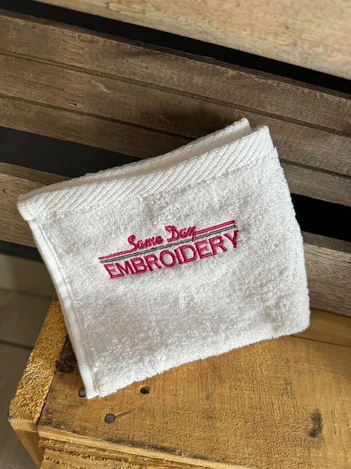 Face Towel Embroidery Excluding Set up Fee